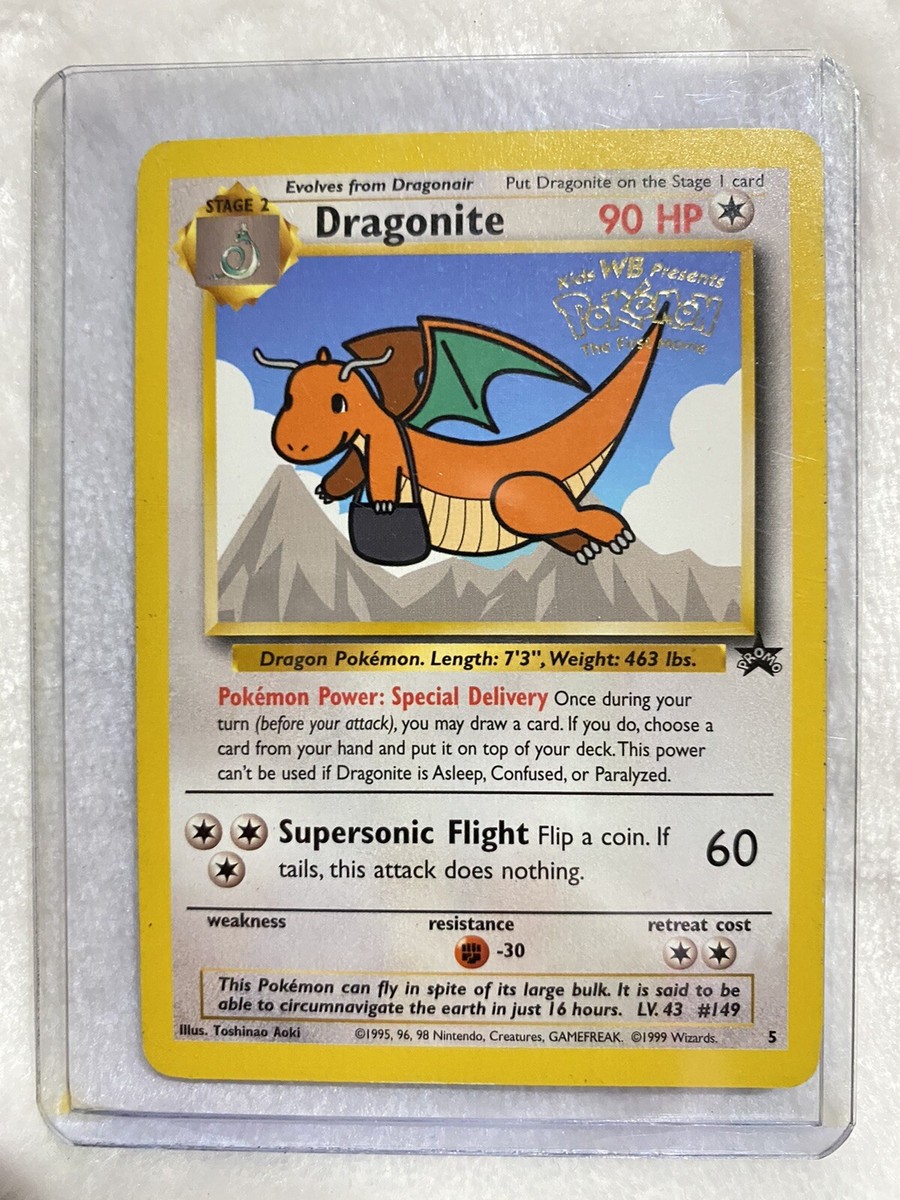 pokemon the movie dragonite card Pokemon Dragonite Black Star Promo #5 Extended Art Custom Case