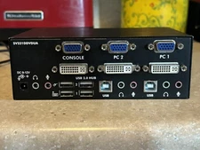 StarTech SV231DPDDUA2 2 Port KVM Switch Box with Cables