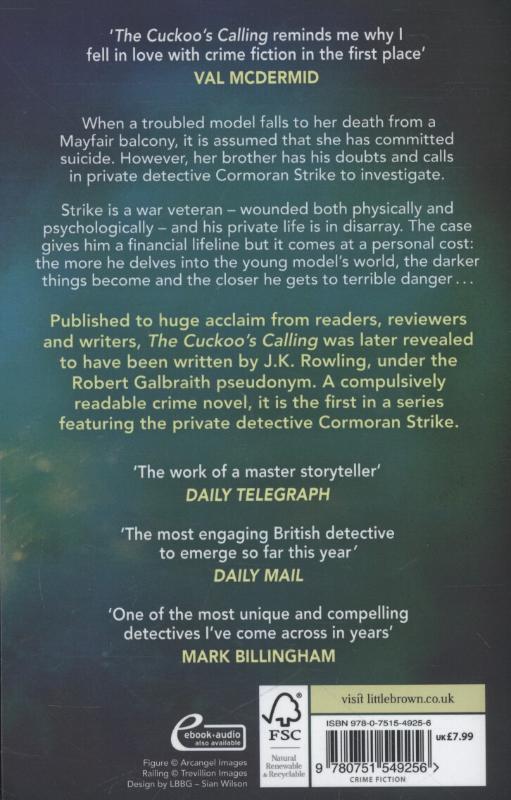 Thumbnail - The Cuckoo's Calling | Robert Galbraith | Taschenbuch | Strike |