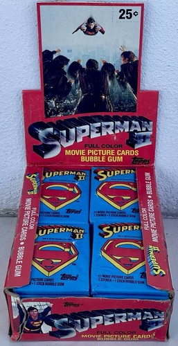 Película Topps Superman II Hit 1981 🍿 PACK 11 tarjetas 1 pegatina 1 goma DC COMICS ¡EMBALAJE ORIGINAL! - Imagen 5 de 23