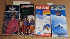 1985/86 WHISTLER & BLACKCOMB BROCHURES PLUS 05/06 HELI-SKIING BROCHURES.SEE LIST