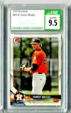 2018 Bowman Forrest Whitley CSG 9.5