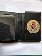 ID Card Holder / Warrant Card Wallet with Generic U.K. Coat of arms
