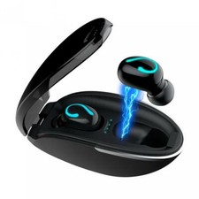 TWS BLUETOOTH HEADPHONES WIRELESS EARBUDS EARPHONES TRUE WIRELESS STEREO w MIC