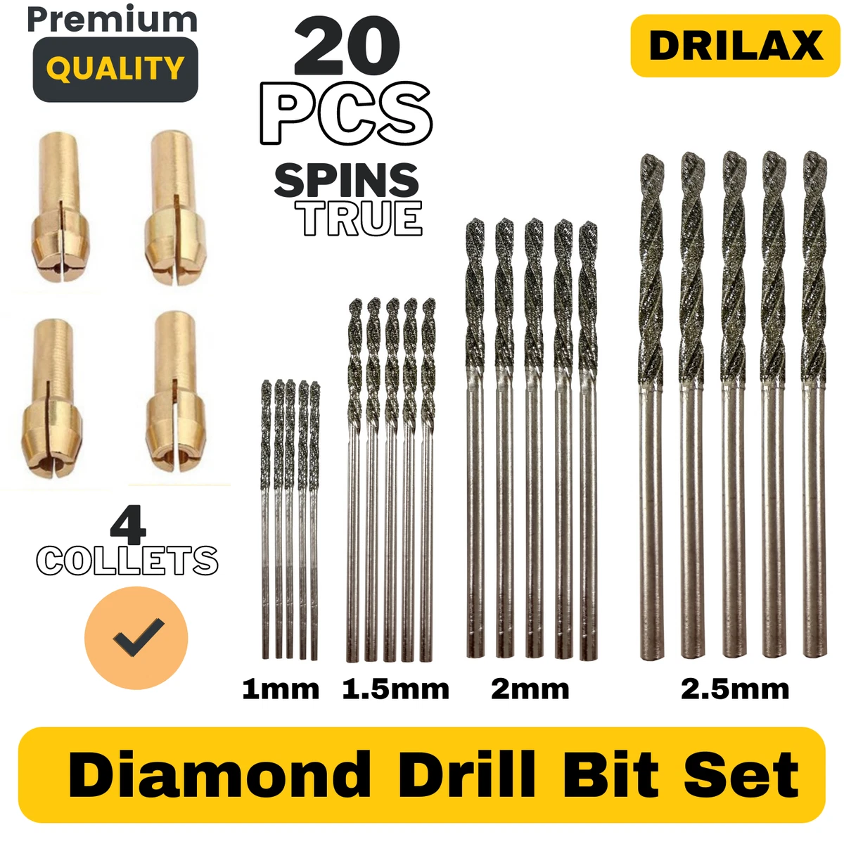 Diamond clearance drill set