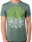 <!--F#f_0-->Affliction American Customs GRADED - Men's Biker Burnout T-Shirt - NEW - Green<!--F/-->
