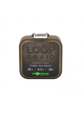 Korda Loop Braid Vorfachmaterial 20m 20lb   flexibles, abriebfestes