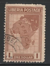 Liberia    1928    Sc # 236($1)    Used    VF    (u5)    $ 26.50