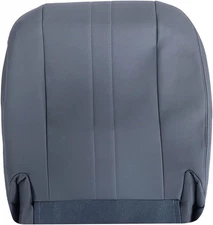 Pewter Gray Driver or Passenger Side Bottom Replacement Microfiber Leather Seat