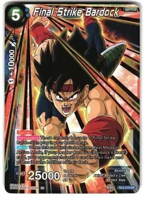 Final Strike Bardock - TB3-019 - LP Gold Stamped Foil - Dragon Ball Super Card