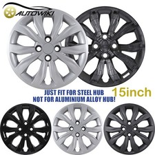 4 Pack 15 Bolt-on Steel Hubcaps For 2018-2022 Hyundai Accent Sedan Wheel Cover 4 Pack 15 Bolt-on Steel Hubcaps For 2018-2022 Hyundai Accent Sedan Wheel Cover