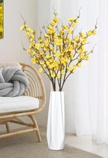 Waipfaru 4 Pcs Cherry Blossom Branches for Vases, 36'' Faux Cherry Blossom Tr...