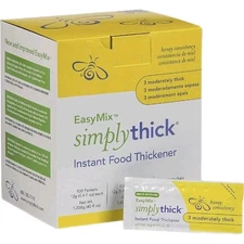 🔥Free-Shipping! SimplyThick Easy Mix Gel Thickener 100 (12g) Packets Honey 3/26