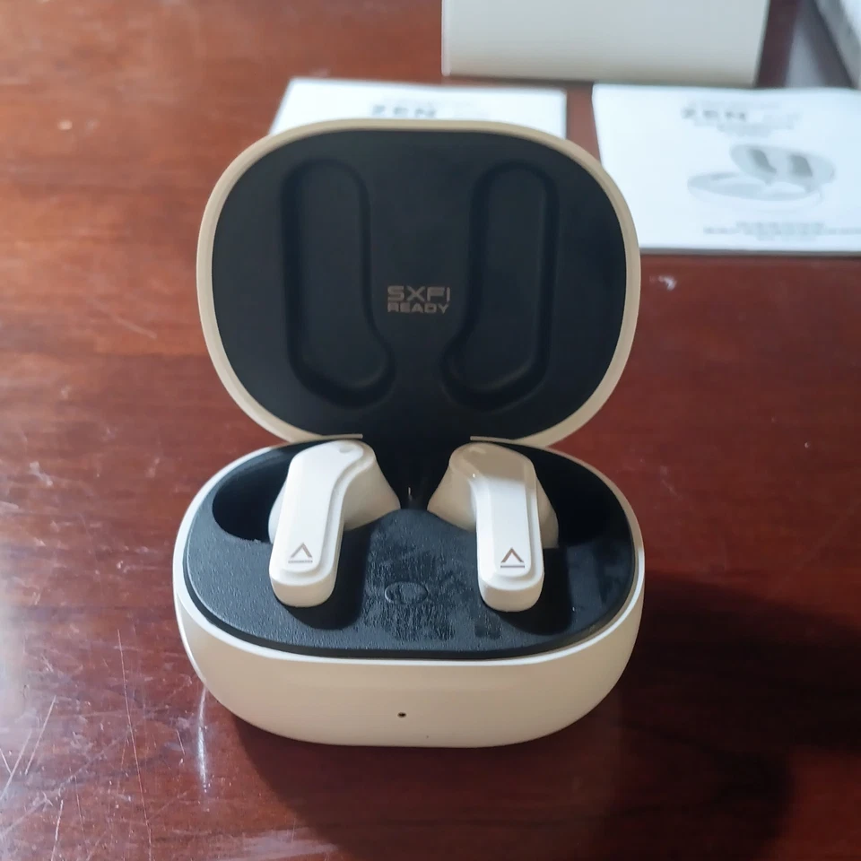 NWT Creative Zen Air True Wireless Earbuds Sweatproof Noise Cancellation SXFI - Image 4 of 4