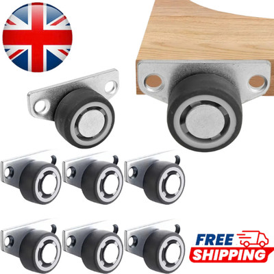 Mini Seitenmontage Rollen leise TPE Gummi Möbel Schrank Rollen