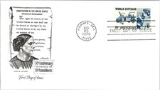 Woman Suffrage 1970 First Day FDC - Artmaster Cachet Scott 1406 unaddressed