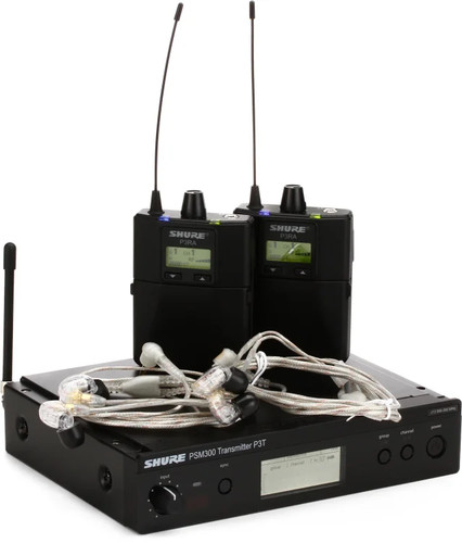 Shure PSM300 Twin Pack Pro P3TRA215TWP Wireless In-ear Monitor System - J13 Band