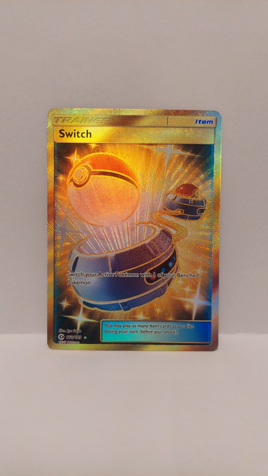 Switch - 160/149 - Secret Rare - NM - Sun and Moon Base Set