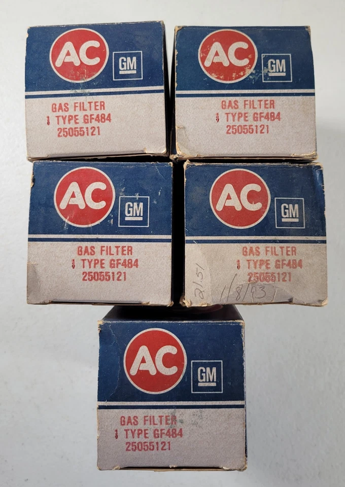 (5) 德科 AC 通用原始设备制造商 25055121 GF484 燃油过滤器 BUICK CHEVY OLDSMOBILE PONTIAC — 第 3/4 张图片