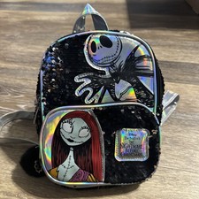 The Nightmare Before Christmas Mini Backpack One Size Jack And Sally Iridescent