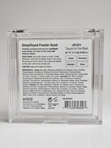 JOAH Simplifeyed Powder Quad "Taupe For The Best" JEQ01 *NEU* - Bild 4 von 5