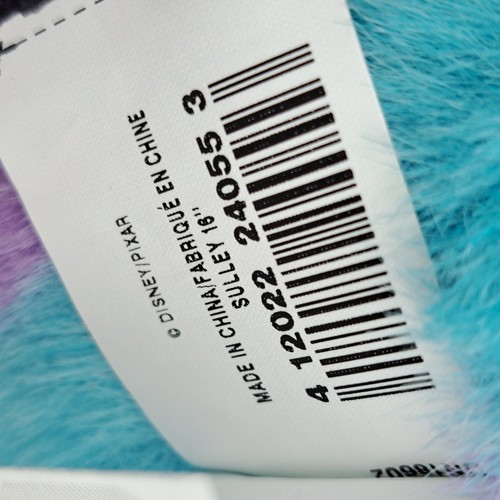 Disney Store Exclusive Monsters Inc Sulley Sully Plüschtier 16 Zoll Stofftier mit Etikett - Bild 3 von 13