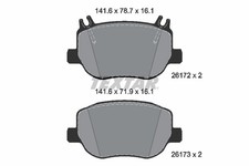 Bremsbelagsatz Scheibenbremse Q+ TEXTAR 2617201 für MERCEDES SL R232 AMG GT C192