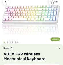 AULA F99 Custom Mechanical Keyboard Wireless Gaming Keyboard Hot Swappable RGB