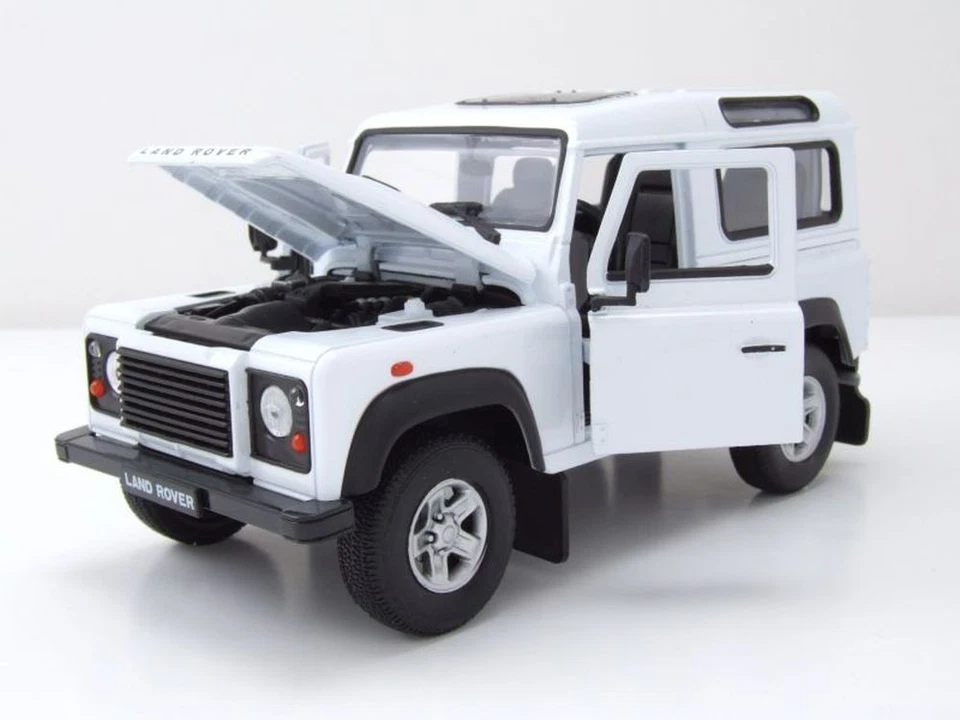 Land Rover Defender Bianco Modellino 1:24 Welly - Immagine 4 di 4