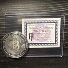 Bitcoin Proof 1 oz .999 fine Solid silver commemorative AOCS 2016 w/ COA #/1000