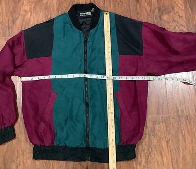 Vintage Robert Stock 90s ColorBlock Silk Soft Shell