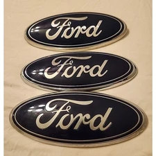 3 OEM FORD 9" Inch Emblem Oval Badge FZGXA Fits Many Models Grill