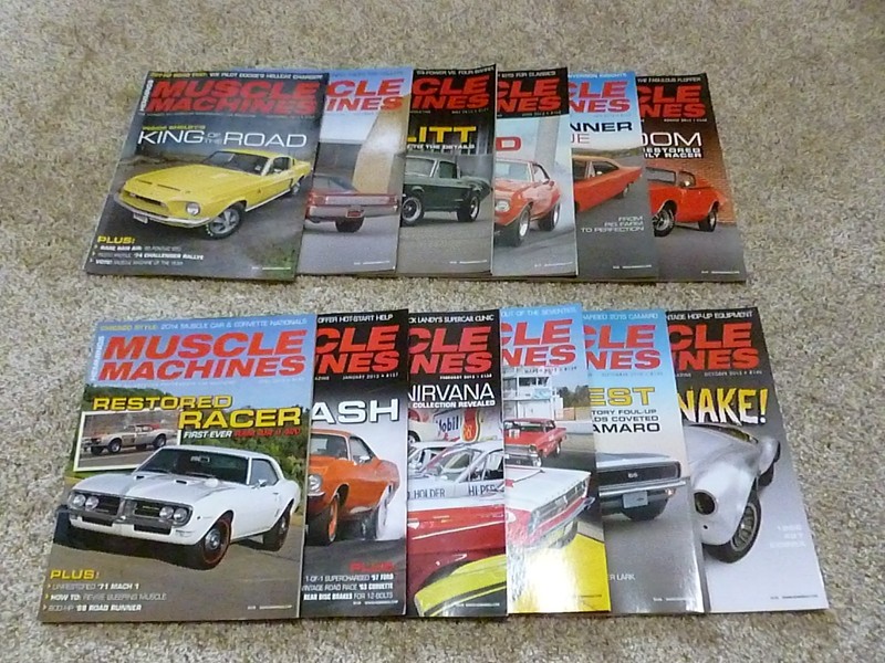 Lot of 12 HEMMINGS MUSCLE MACHINES Magazines 2015 complete year Hot Rod Cars