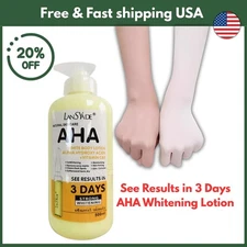 AHA Strong Brightening Body Cream Hydroxy Acid Vitamin C Whitening 500ml USA