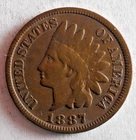 1887 UNITED STATES PENNY - INDIAN HEAD - Big Value - Lot #J23