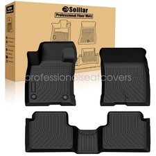 Tpe All-weather 3d Floor Mats Liners 3pcs For 2021-2025 Ford Bronco Sport 4 Door
