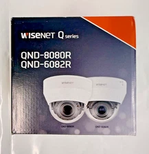Wisenet QND-6082R 2MP IR Outdoor Vandal Dome IP Security Camera PoE