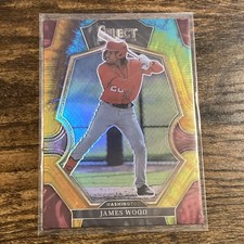 2023 Panini Select - Premier Level James Wood #117 Tie-Dye Prizm #17/25 (RC)