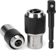 3-Piece Tap Socket Set with Adjustable Jaws | 3/8" Adapter | 3-piece 