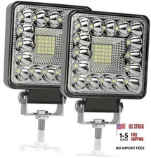 LED Tractor Work Lights, 4 Inch Square LED Light Pods 123W Off Road 123W 2PCS