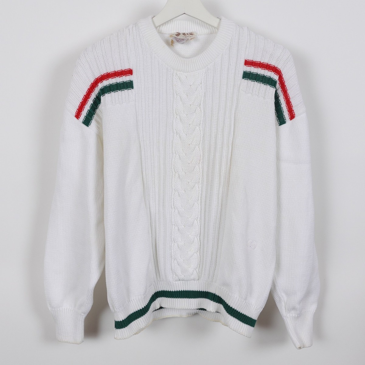 Vintage 80s Gucci's Men's Tennis Country Club Striped Sweater