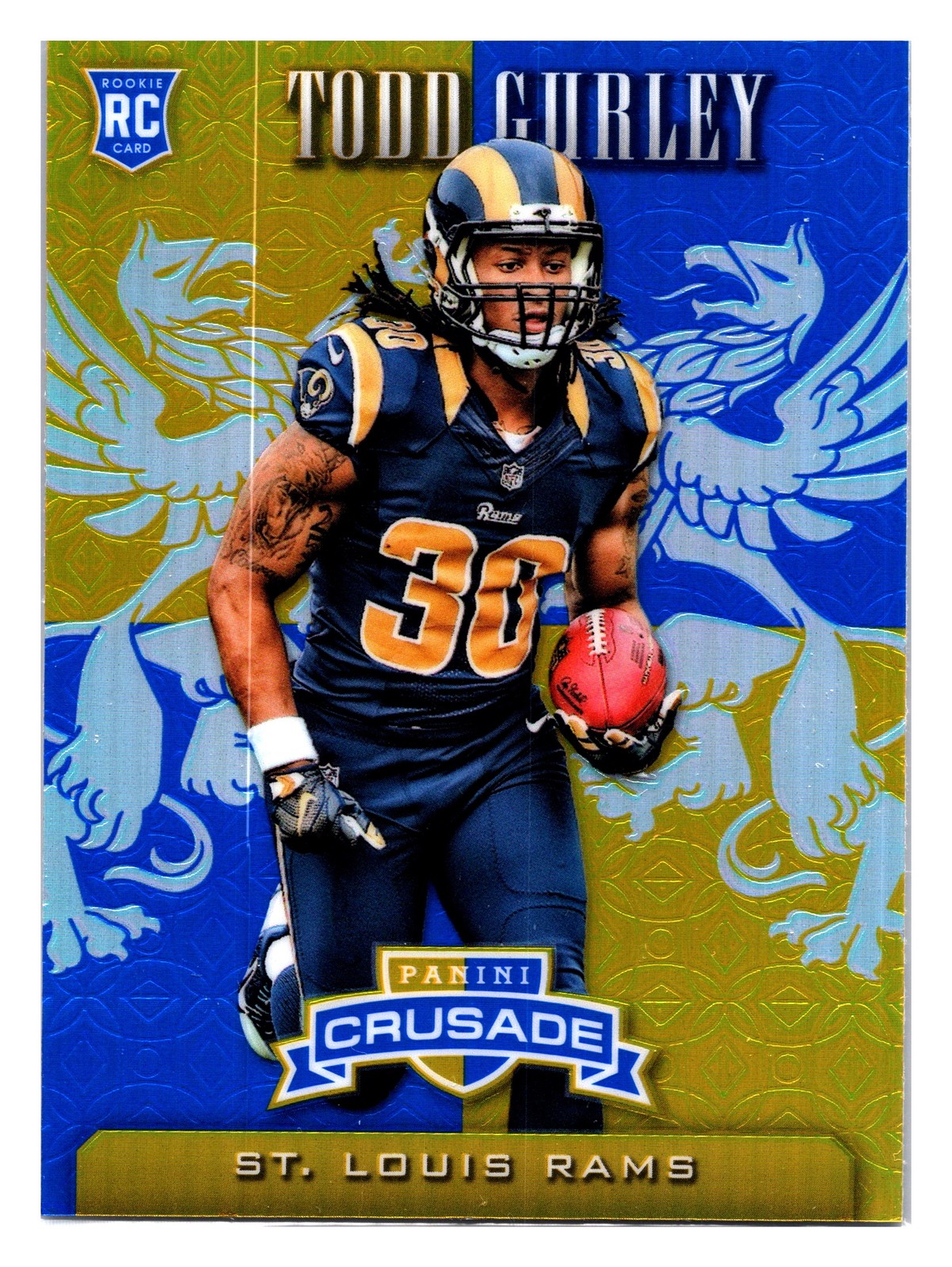 Todd Gurley Panini Rookies & Stars Crusade Rookies #CR6 Gold