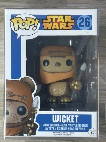 Funko POP! - Star Wars - Wicket #26 - NIB w/ Protective Case