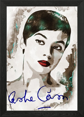 Leslie Caron Gerahmtes Wandbild Poster Leinwanddruck Bild
