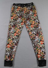 Ed Hardy Pants Mens Medium Tattoo Graphic Love Kills Slowly Joggers Multicolor