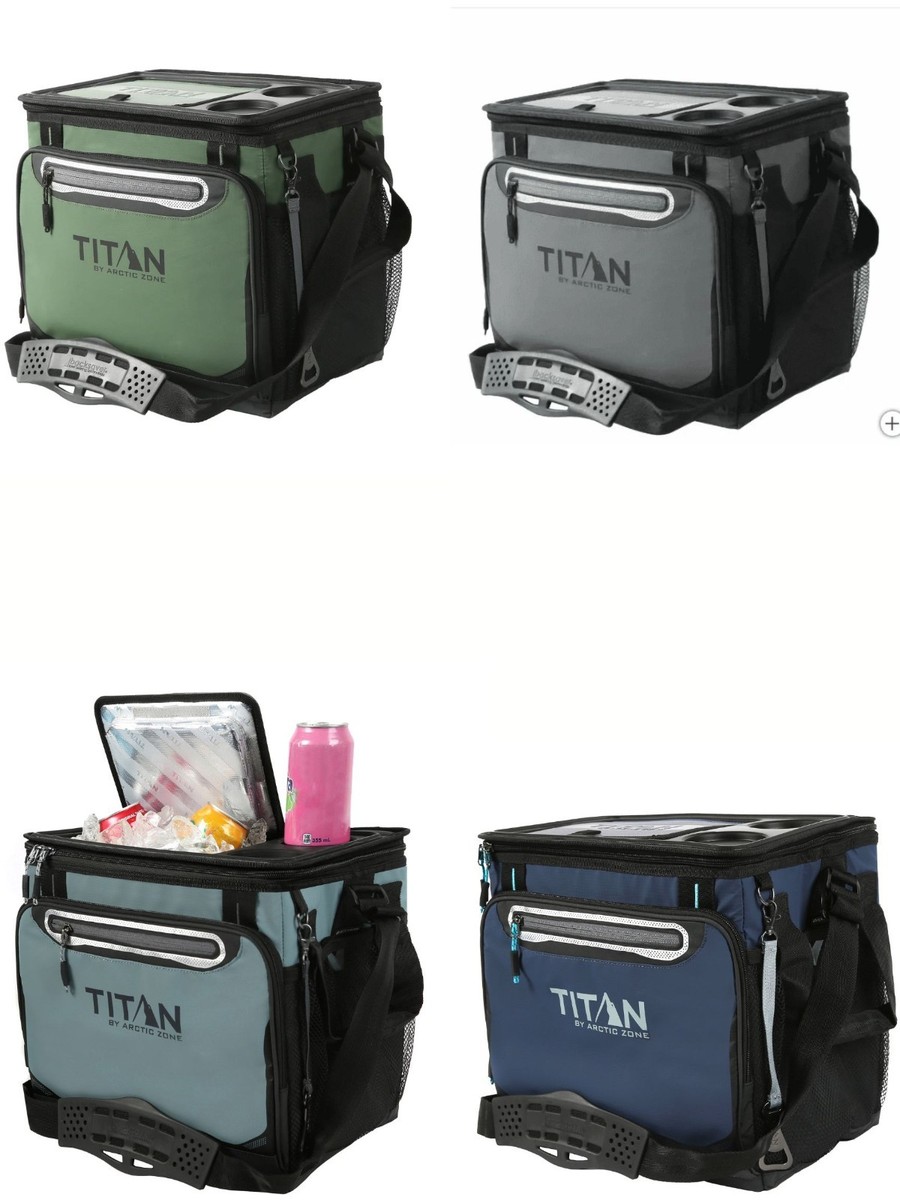 New Titan by Arctic Zone 40-Can Collapsible Cooler, Teal/Green