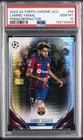2023-24 TOPPS CHROME UCC PRISM REFRACTOR #64 LAMINE YAMAL ROOKIE RC PSA 10
