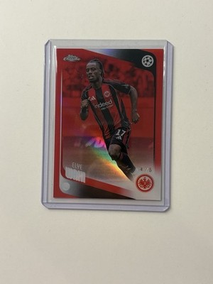 Topps UCC Chrome Elye Wahi /5 True Red Eintracht Frankfurt
