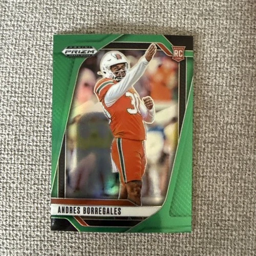 2025 Panini Prizm Draft Picks Football Green Andres Borregales #56