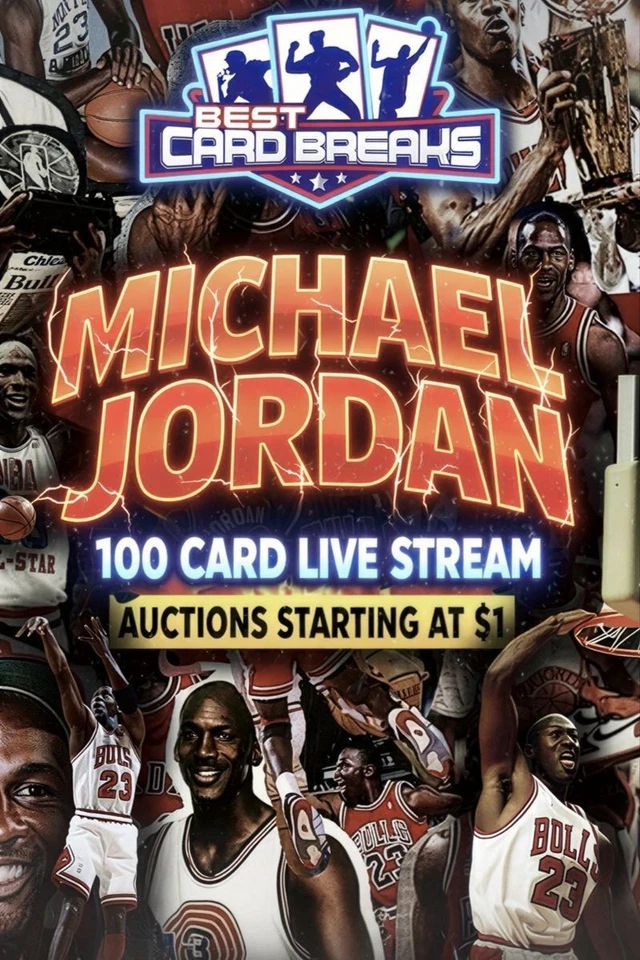 Michael Jordan Night! 100 card live stream - auctions starting at $1!